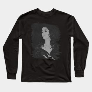 Ofra Haza // Retro Poster Long Sleeve T-Shirt